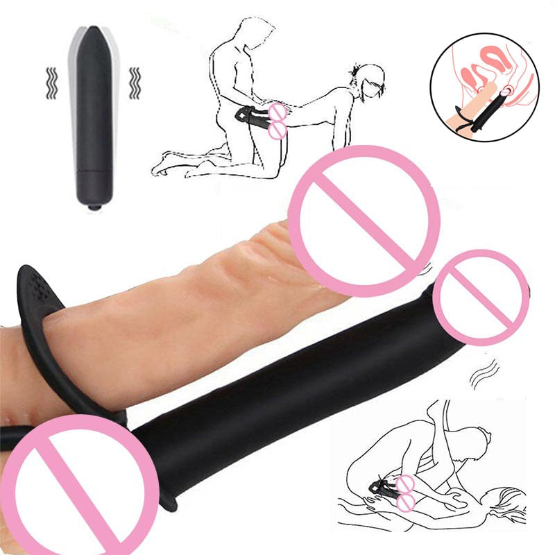 Strapon Double Penetration Strap On Cock Dildo Anal Vibrator Adult Erotic Sex Toys For Woman Couples Bondage Gear SexShop